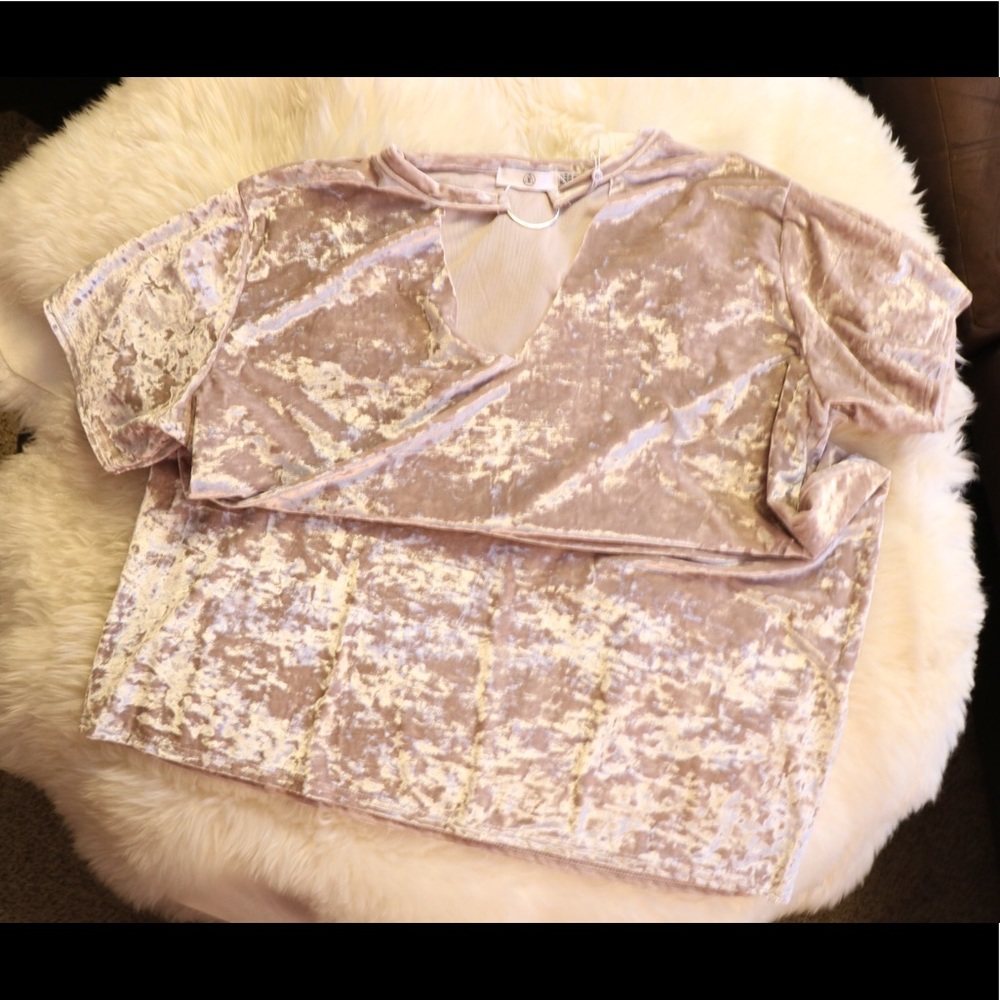 NUDE Velvet Dress with Built-In Choker